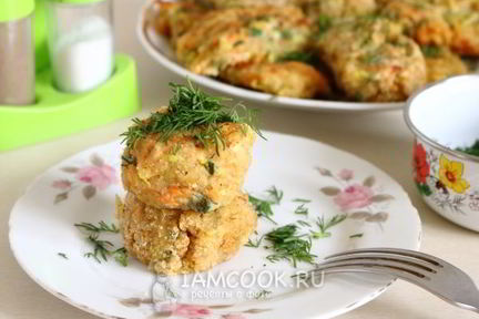 Постные котлеты из кабачков
