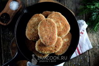 Рыбные котлеты по-фламандски