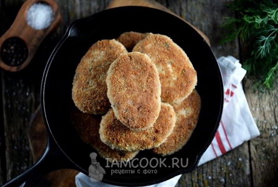 Рыбные котлеты по-фламандски