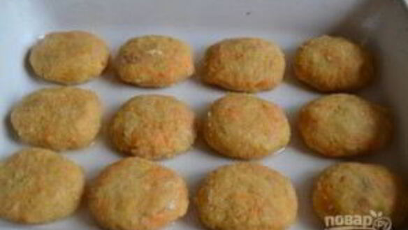 ШАГ 8. рыбные котлеты в сырной шубе