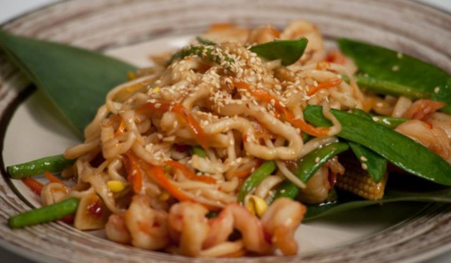 Рецепт лапша пат тай с тигровыми креветками