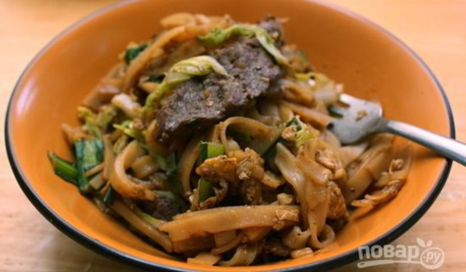 Рецепт лапша с говядиной и китайской капустой