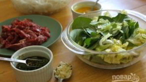 ШАГ 4. лапша с говядиной и китайской капустой