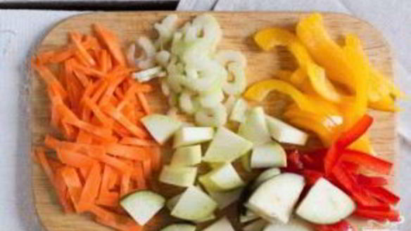 ШАГ 2. лапша с овощами