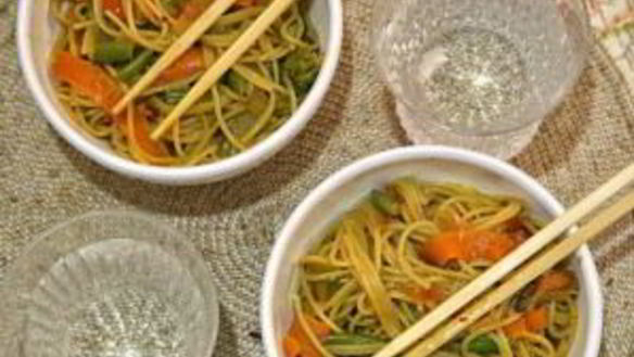 ШАГ 4. лапша с овощами