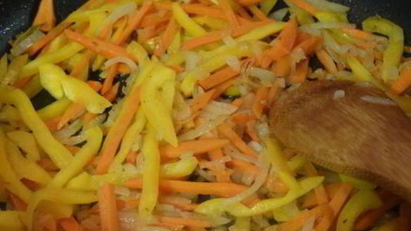 ШАГ 11. лапша с сыром тофу