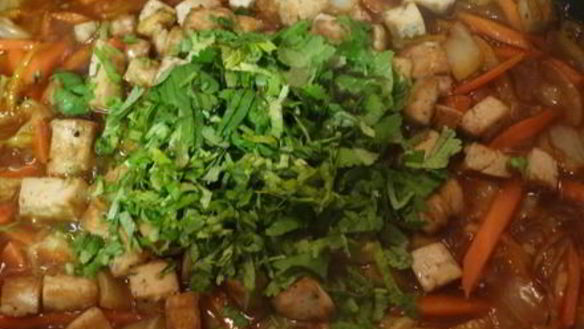 ШАГ 17. лапша с сыром тофу