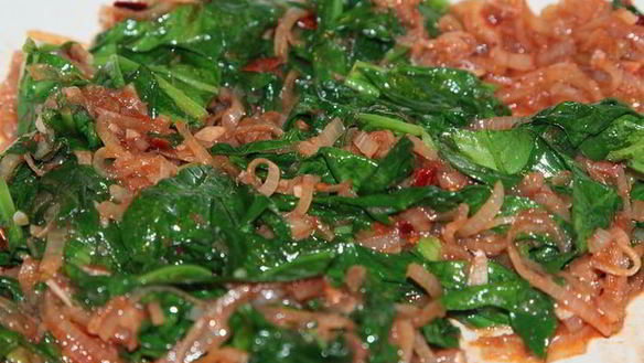 ШАГ 6. лапша ширатаки со шпинатом