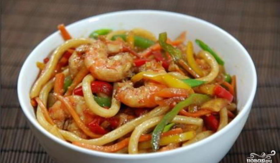 Рецепт лапша в воке