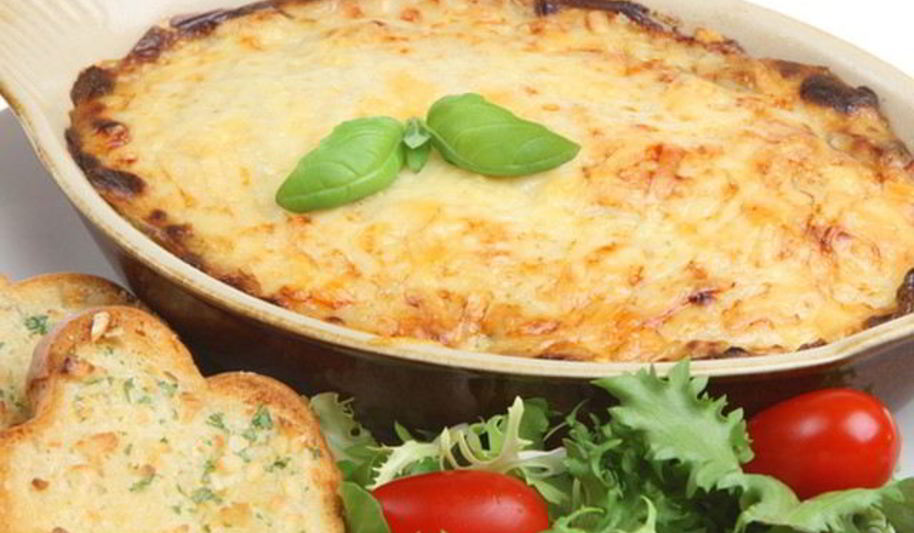 Рецепт чесночная лазанья с курицей