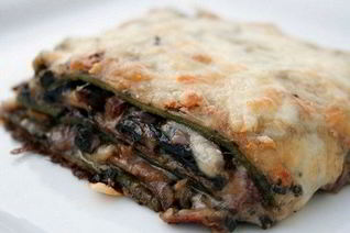 Изысканная лазанья с грибным ассорти