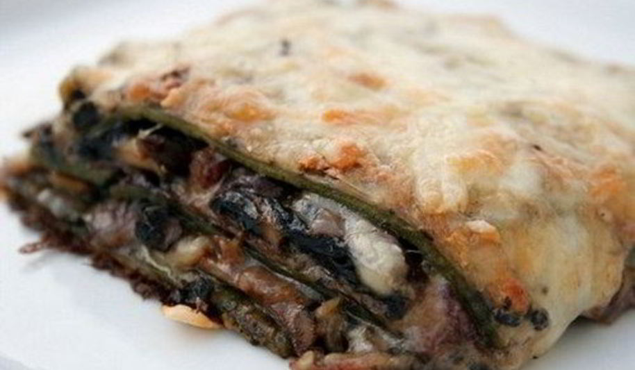 Рецепт изысканная лазанья с грибным ассорти