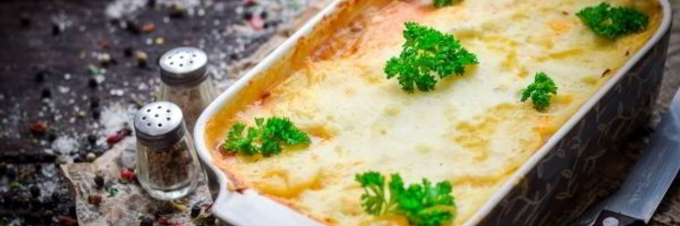 Картофельная лазанья с фаршем