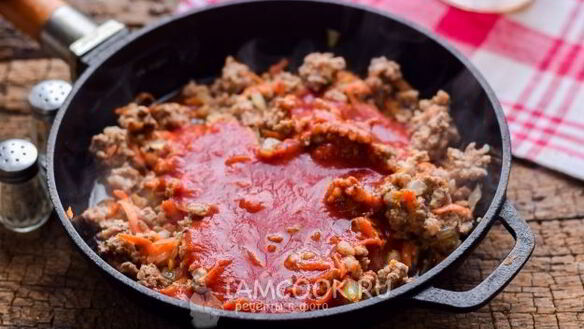 ШАГ 6. картофельная лазанья с фаршем