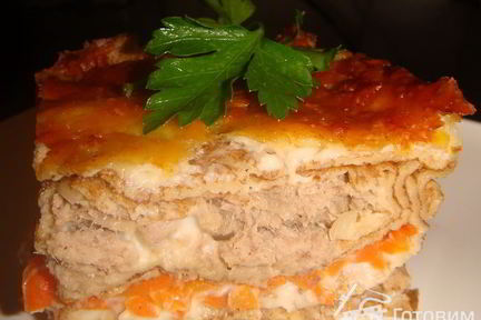 Лазанья из блинов