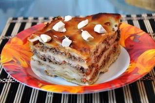 Лазанья из готовых листов с говяжьим фаршем