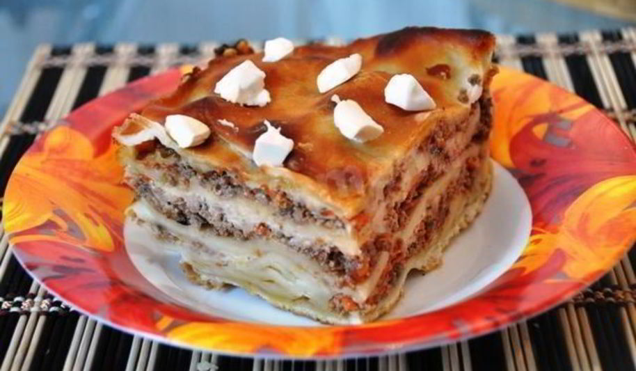 Рецепт лазанья из готовых листов с говяжьим фаршем