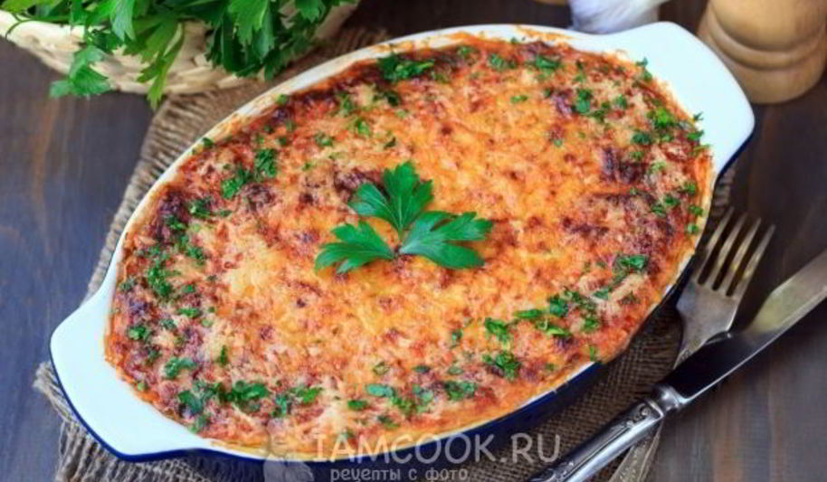 Рецепт лазанья из кабачков с фаршем