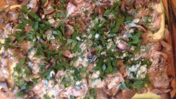 ШАГ 13. лазанья из кабачков с грибами