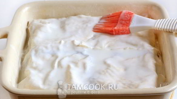 ШАГ 16. лазанья из лаваша с фаршем и сметанным соусом