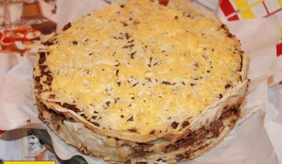 Рецепт лазанья из лаваша с фаршем
