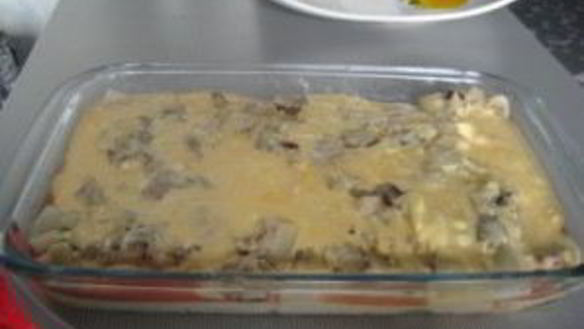 ШАГ 4. лазанья из слоеного теста