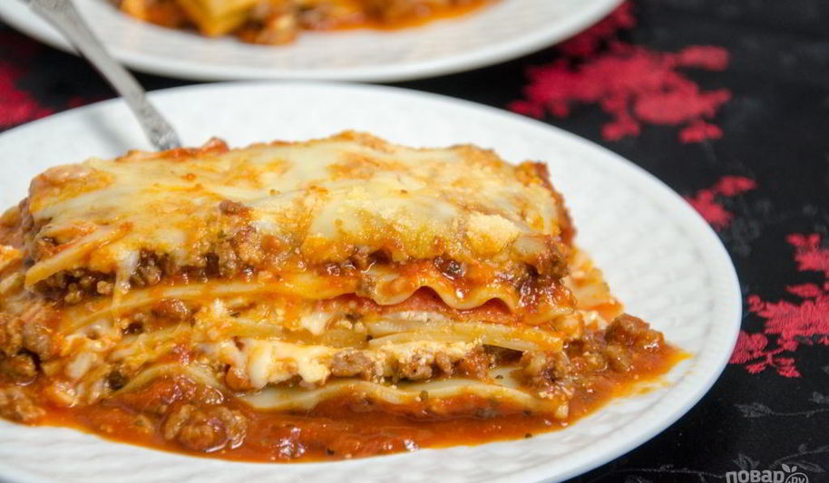 Рецепт лазанья мясная