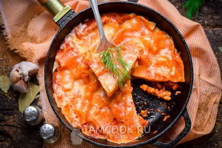 Лазанья на сковороде