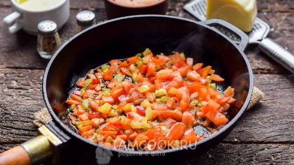 ШАГ 5. лазанья на сковороде