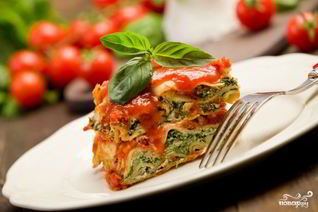 Лазанья низкокалорийная