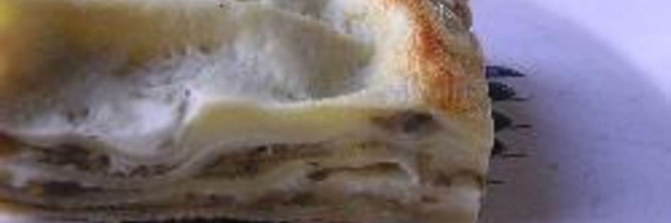 Лазанья с баклажанами и сливочным соусом