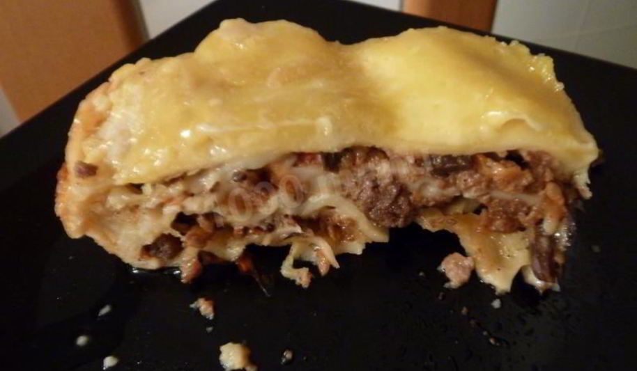 Рецепт лазанья с фаршем и грибами