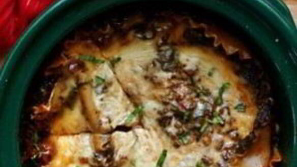 ШАГ 5. лазанья с грибами и шпинатом