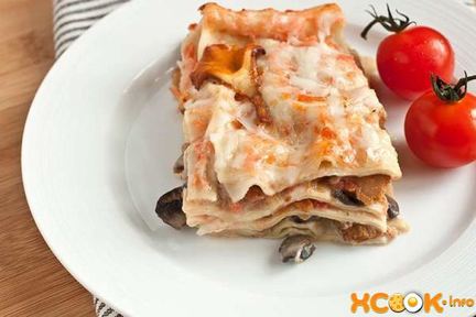 Лазанья с грибами