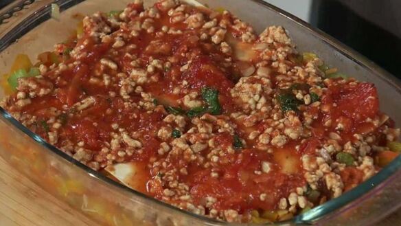 ШАГ 5. лазанья с индейкой