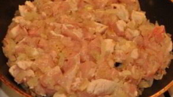 ШАГ 2. лазанья с курицей и шампиньонами