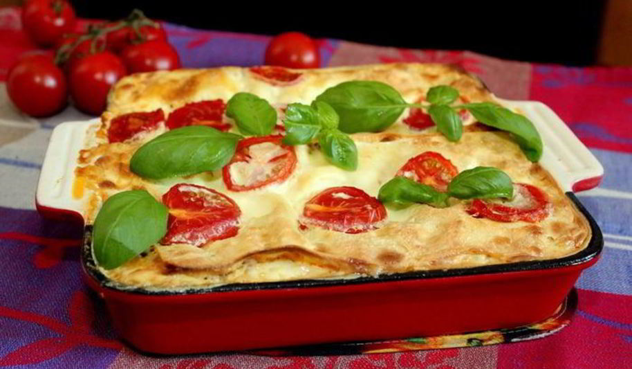 Рецепт лазанья с мясным соусом и томатами