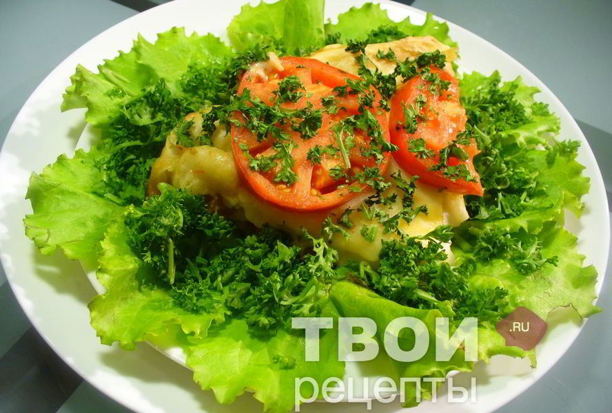 Лазанья с помидорами