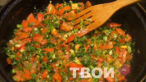 ШАГ 3. лазанья с помидорами