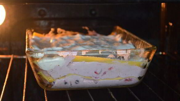 ШАГ 9. лазанья с рикоттой и ягодным ассорти