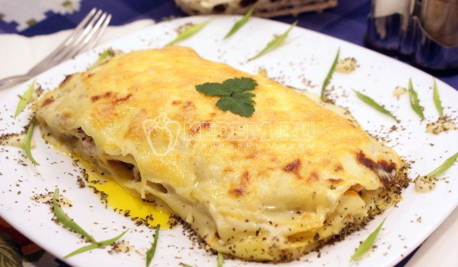 Рецепт лазанья с рыбой