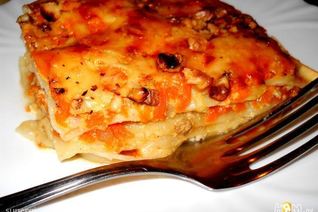 Лазанья с тыквой и сыром