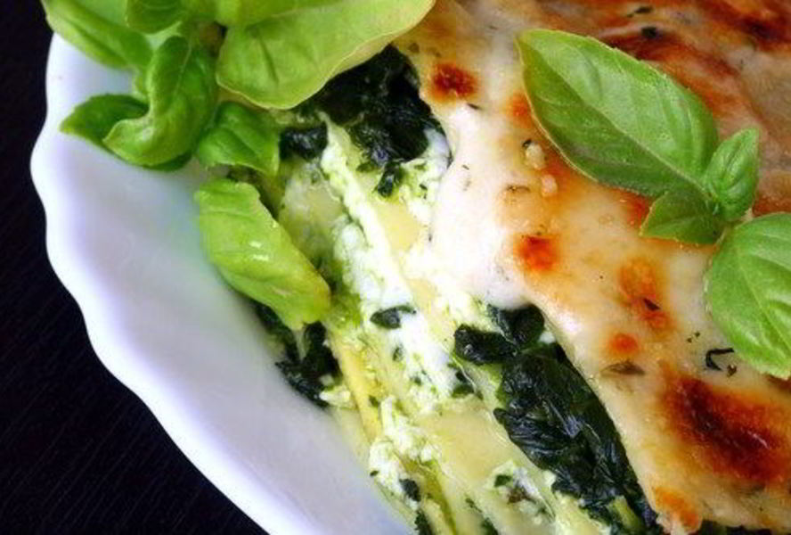 Лазанья со шпинатом и рикоттой