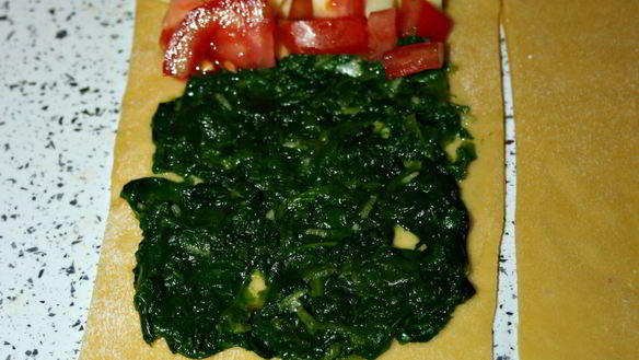 ШАГ 3. лазанья со шпинатом на домашнем тесте