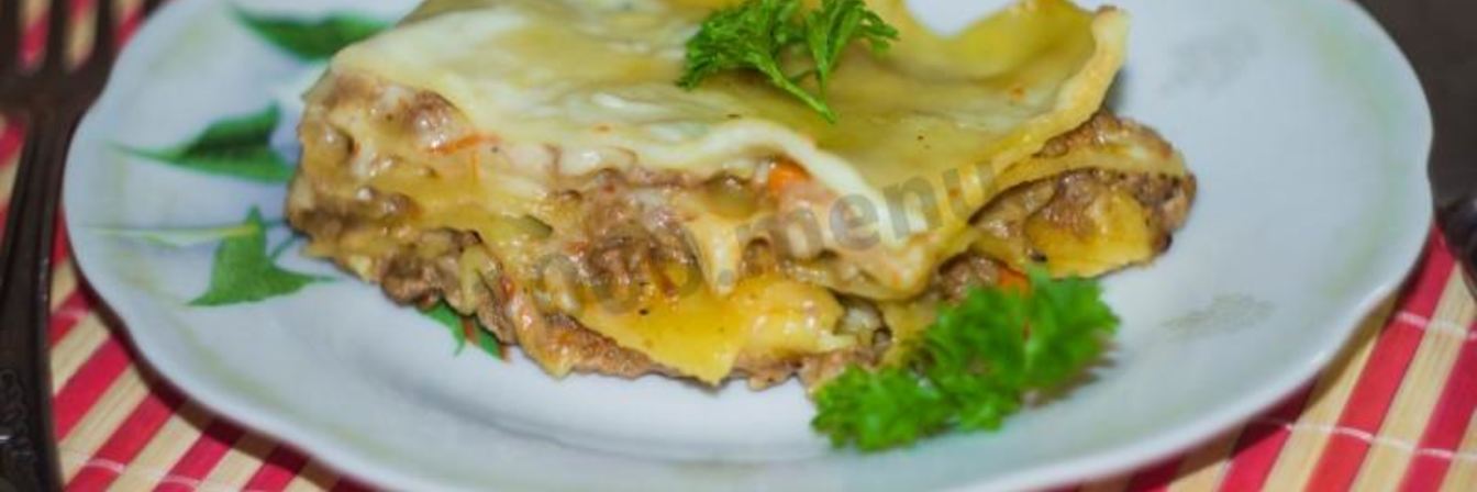 Лазанья в мультиварке с фаршем