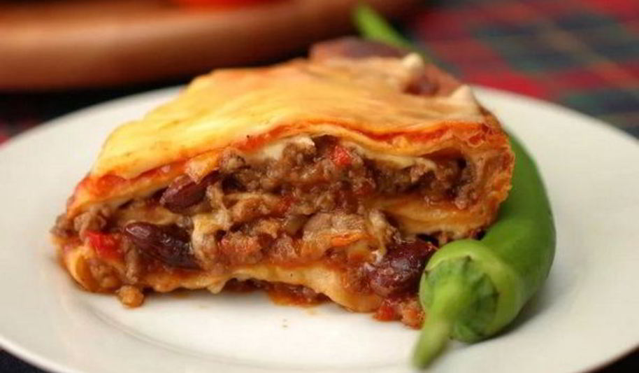 Рецепт мексиканская лазанья с фасолью и кукурузой
