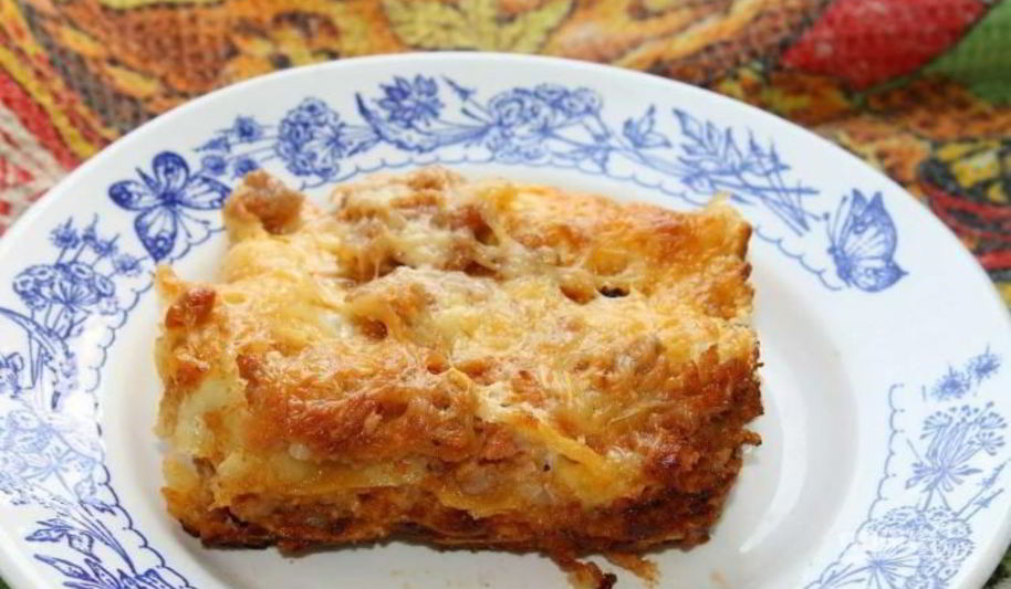 Рецепт мясная лазанья