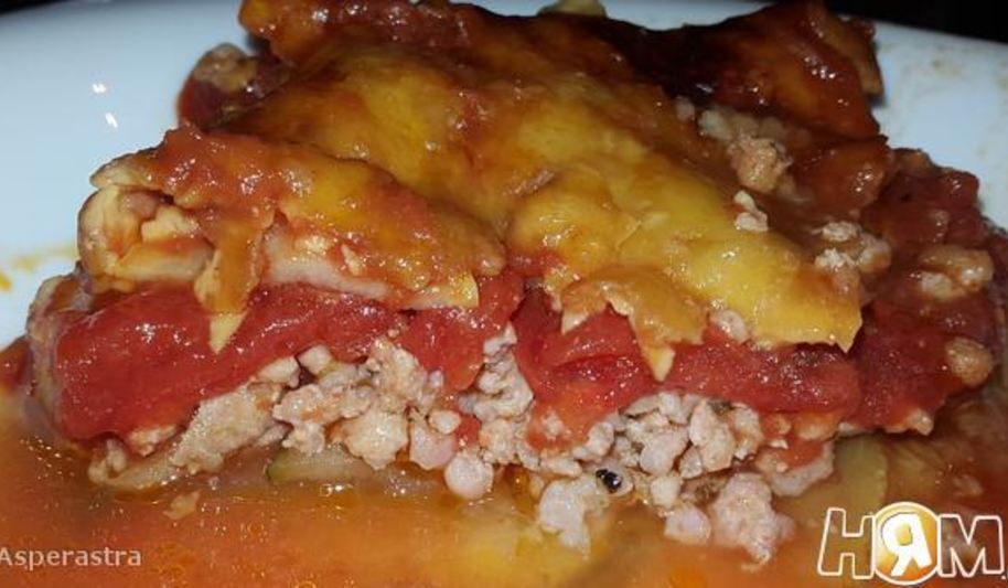 Рецепт цуккинья с фаршем из кролика