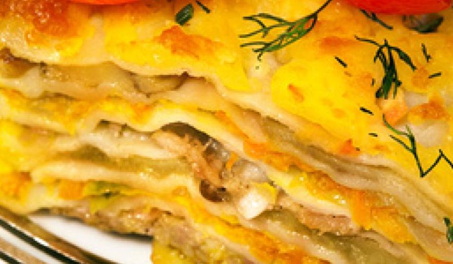 Рецепт вегетарианская лазанья