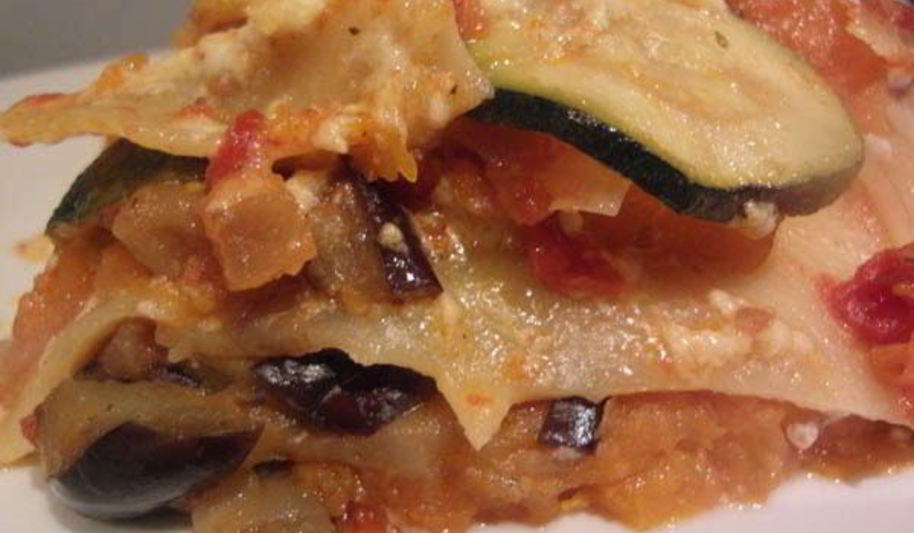 Рецепт запеченная овощная лазанья с соусом бешамель